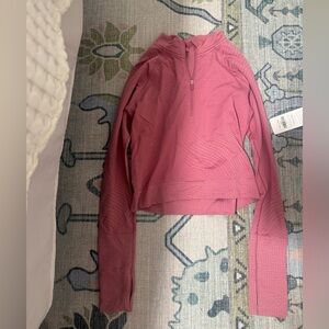 Lululemon Pink Cropped Jacket